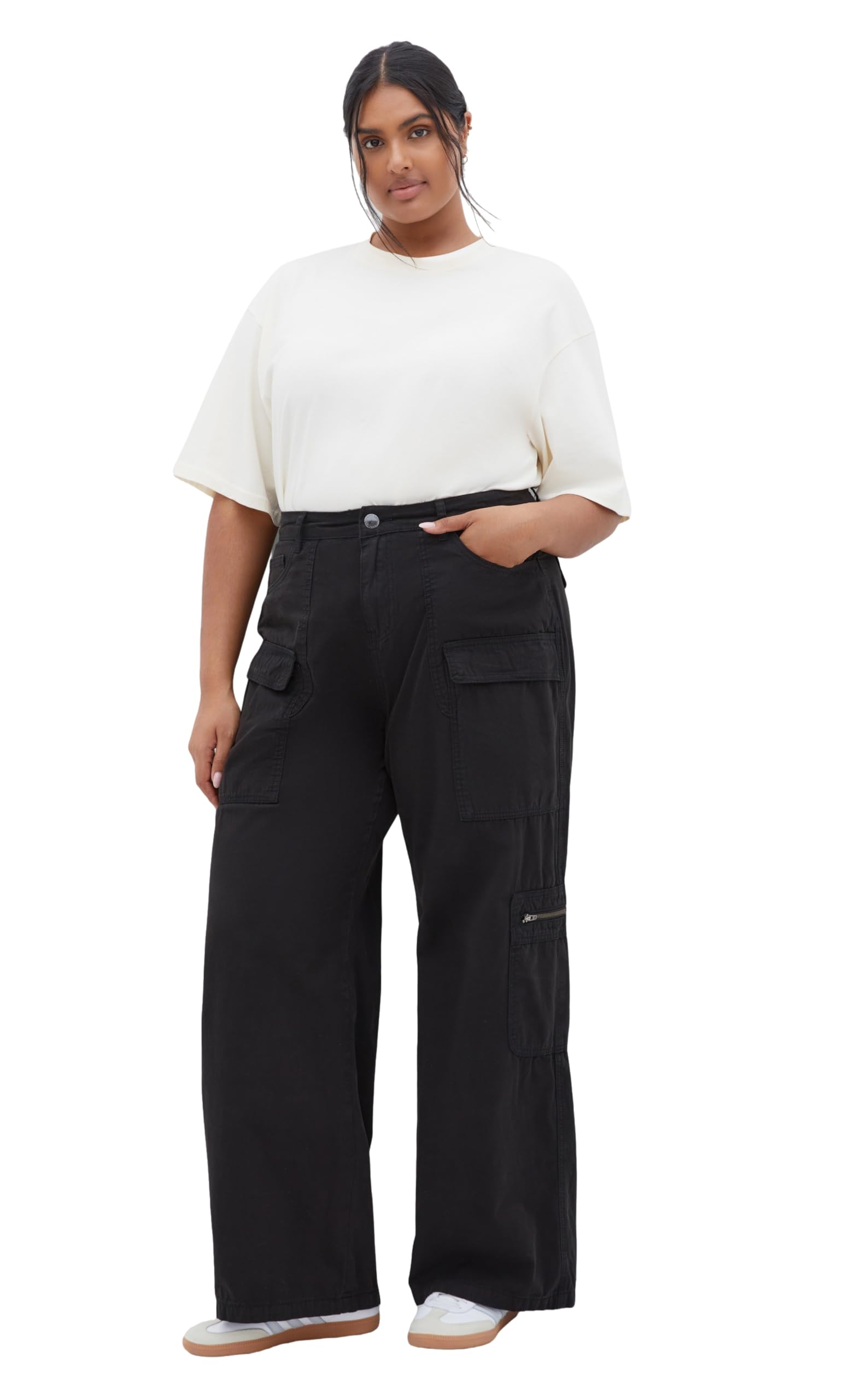 City Chic Women's Plus Size Pant-Mila Cargo