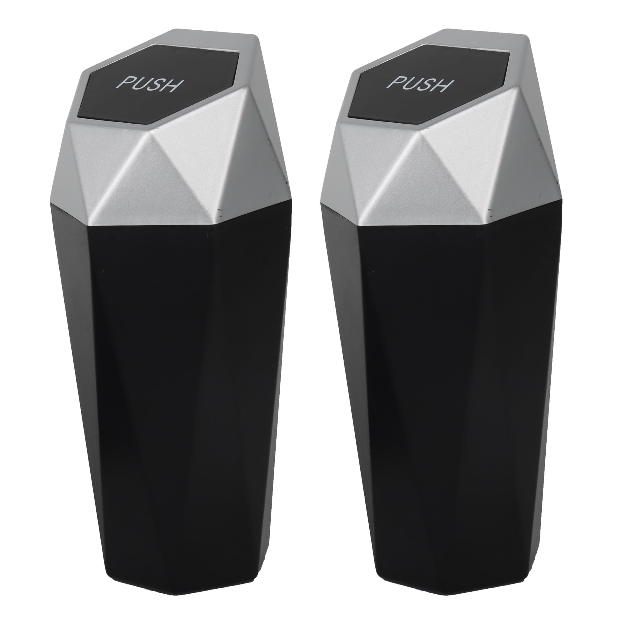 LoyaGour Car Trash Can Bin,Small Garbage Can with Lid,Automotive Cup Holder Mini Cars Trashcan,Portable Door Trash Cans,Car Essentials Gadgets Dustbin