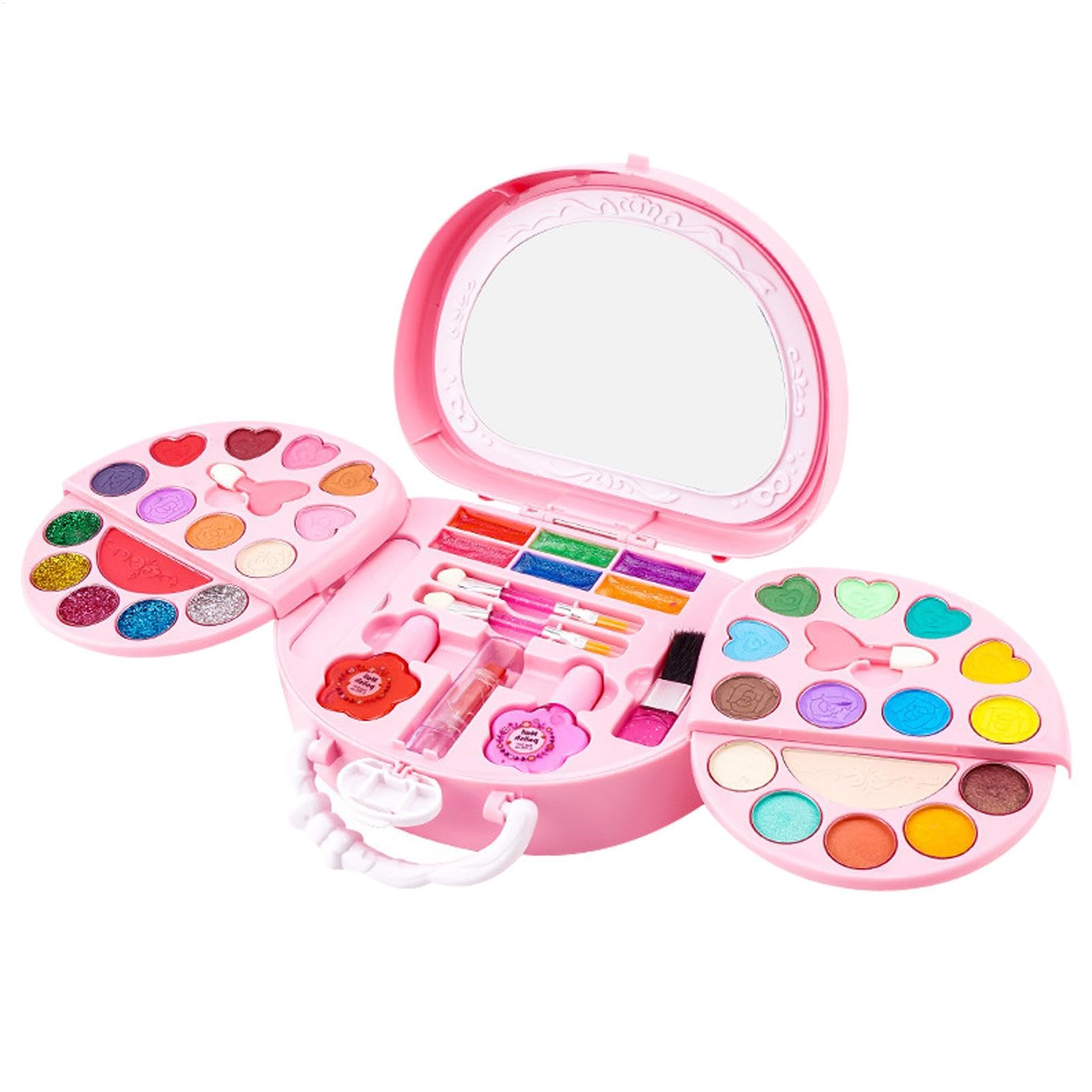 Kit Di Cosmetici per Ragazze,Giochi Di Trucco Bambini per Ragazze | Kit di Trucco per Ragazze Giochi di Cosmetici Principessa Lavabili | Il portatile di Bellezza Simulazione Gioca