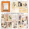 CATaireen Vintage Junk-Journal Mixed Paper Scrapbooking Embellishments Set Retro Journaling Decoupage Stickers Textured Packaging Decorative Cards Tags Kit (Poster C) #2