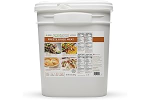 "Nutristore Emergency Buckets: Bulk Freeze Dried Meat for Long-Term Storage"