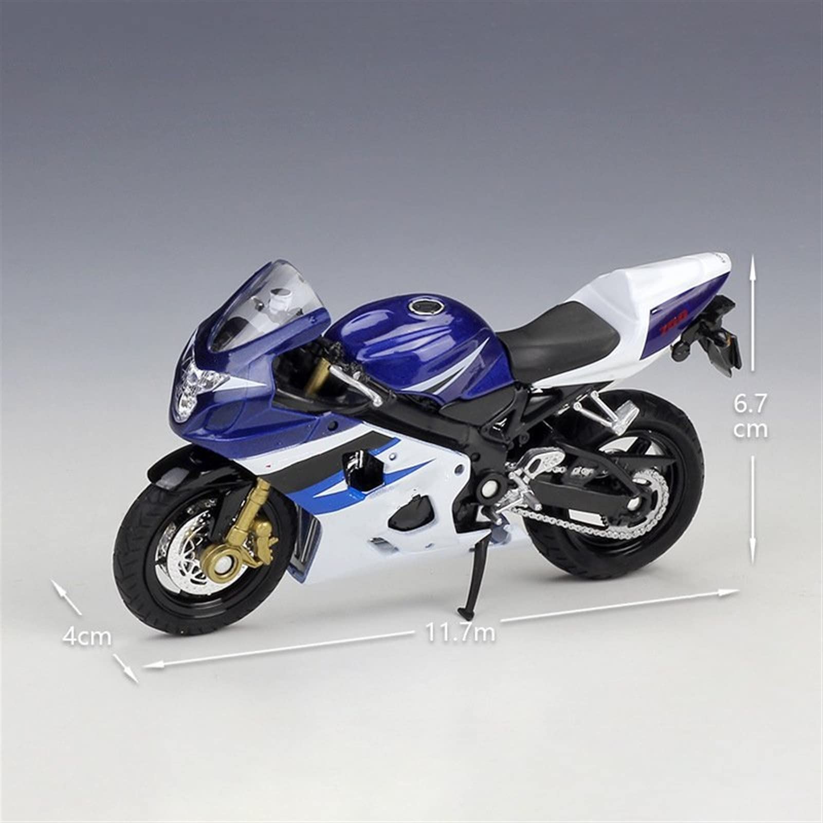 Modèle de moto SUZUKI 1:18 en alliage ABS, modèle de voiture jouet