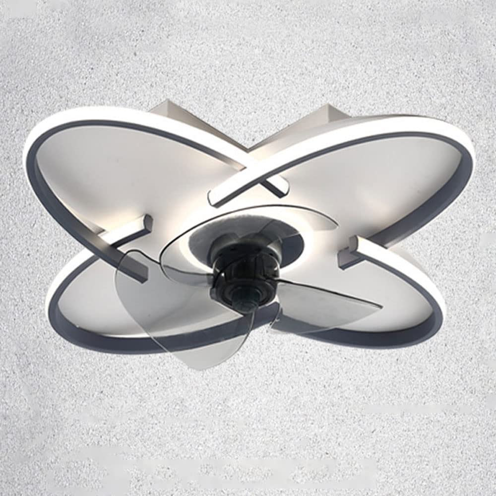 Ventilateur de plafond muet pour chambre et salon plafonnier design eclairage variable