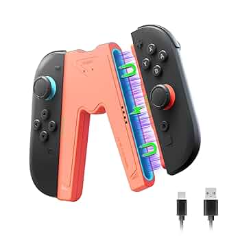 Amazon.com: JEMDO Magnetic JoyCon Charger Grip Compatible