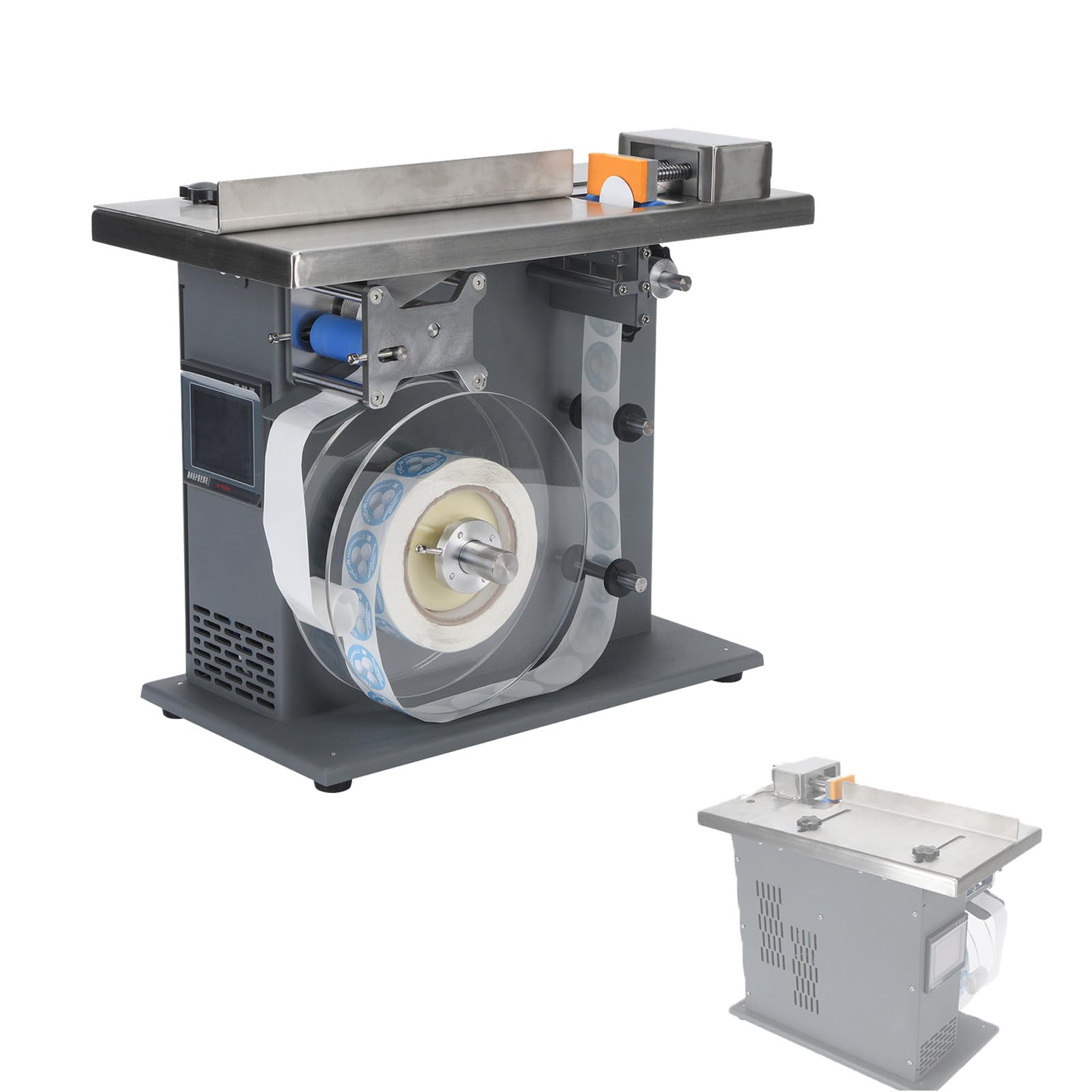 WIANQIAN 90 Degree Box Label Applicator Machine with Adjustable Worktable