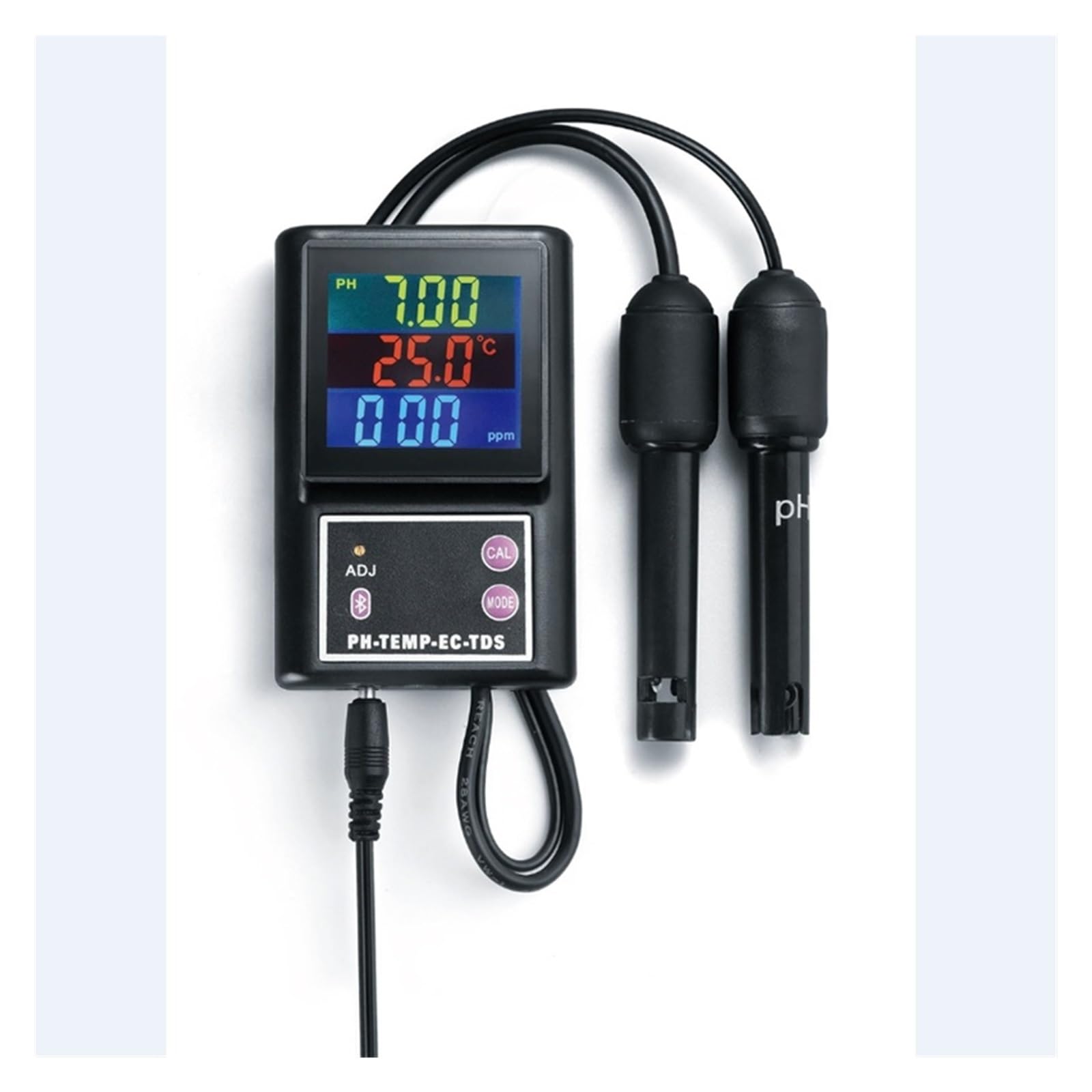 Temperaturmesser Multiparameter-Elektrode Bluetooth Pools Trinkwasser Aquarien Wasserqualitätsmonitor Genaue Messung