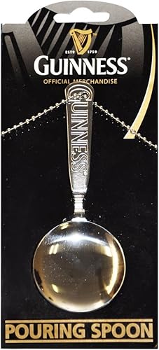 Guinness Logo Pint Pouring Steel Spoon  Guinness Official Merchandise