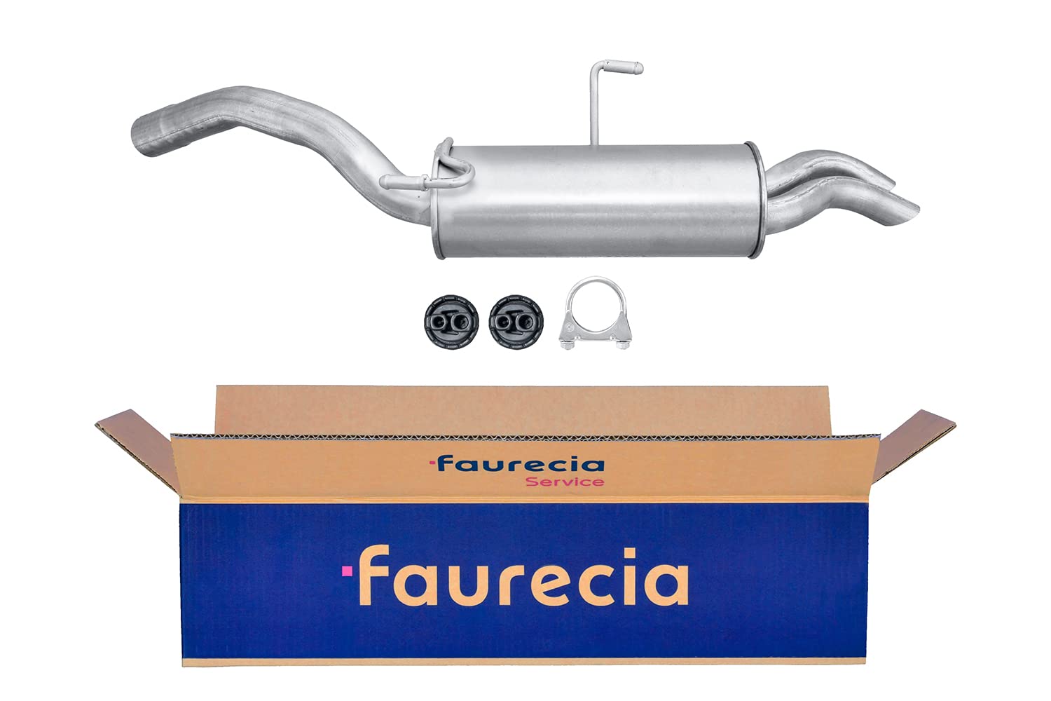 HELLA 8LD 366 027-441 Silencieux arrière - Easy2Fit® Kit - arrière | Compatible avec: CITROËN JUMPY I, JUMPY I Kasten, JUMPY I Pritsche/Fahrgestell, FIAT SCUDO Bus, SCUDO Kasten