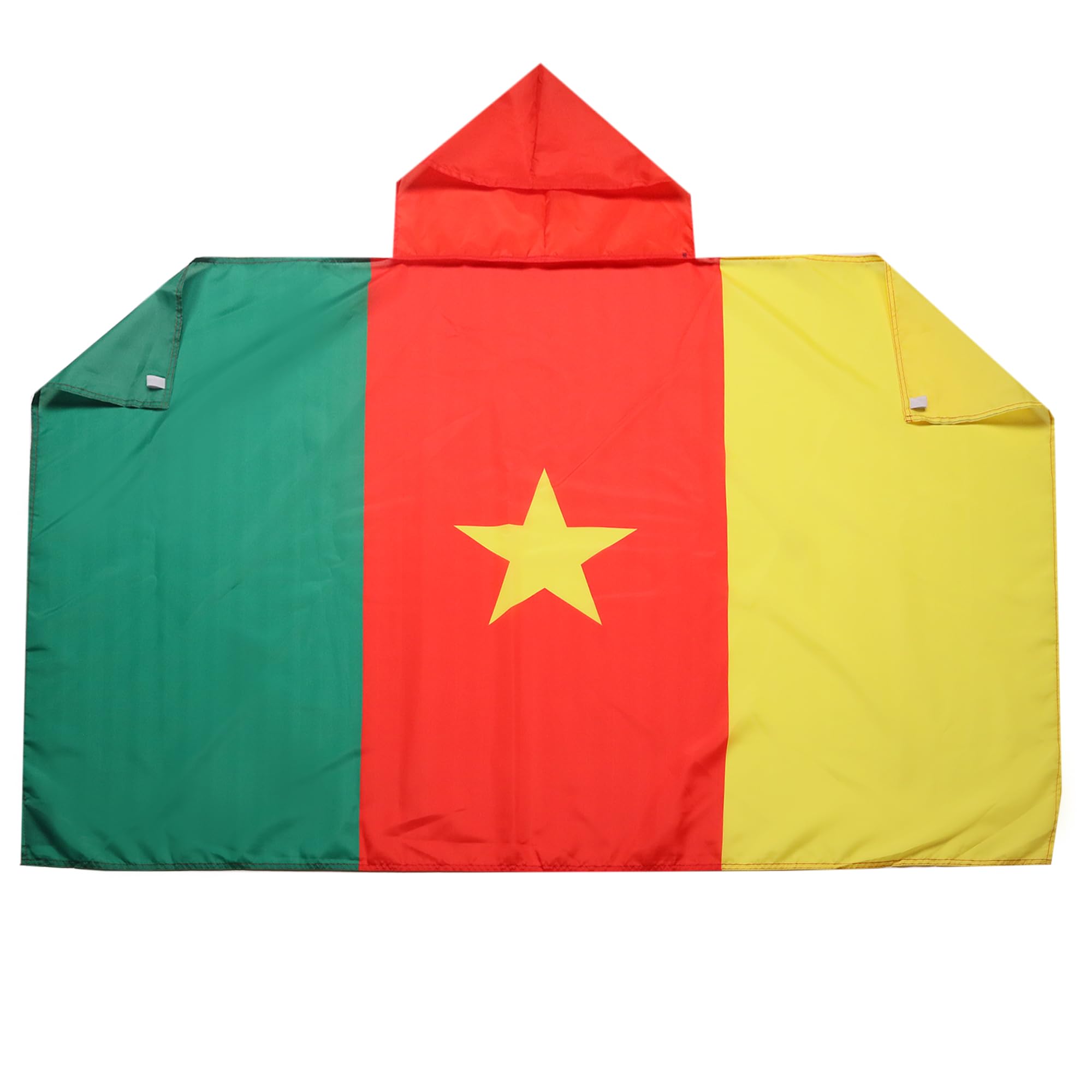 AZ FLAG - Cameroon Body Flag - 3x5 Ft - Cameroonian Cap Flag - 100% Polyester with Inegrated Sleeves and Hood - Vivid Colors - 3' x 5' Feet - 150x90 Cm