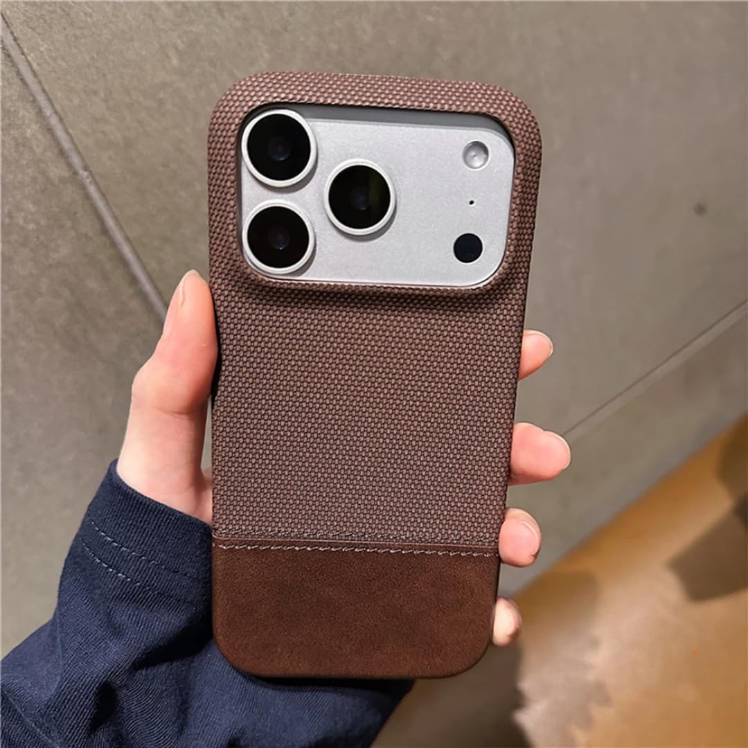 Coque iPhone Air anti-surchauffe sans cadre similicuir et nylon - 5