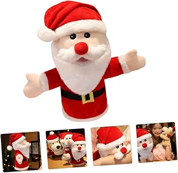 Amazon.co.jp: EXCEART 1個 サンタハンドパペット キャラクターハンド