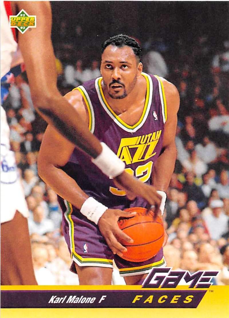 Amazon.com: 1992-93 Upper Deck Basketball #489 Karl Malone Utah