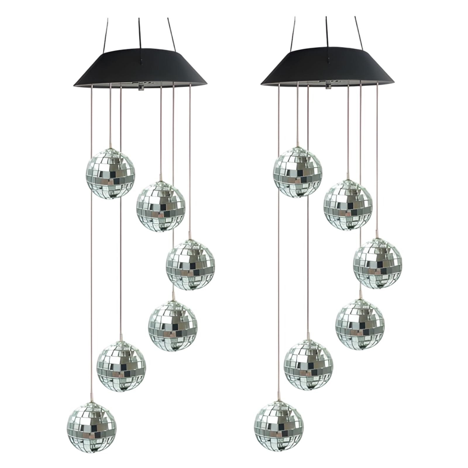 Carillon à vent solaire de 50 cm pour illuminer vos soirées de jardin et décorer la cour