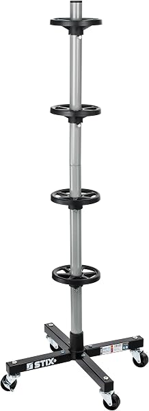 Stix SNK-01 stojak na 4 opony, stojak na opony z kółkami, 100 kg | Miejsce na 4 koła, obciążenie do 100 kg, na opony o s
