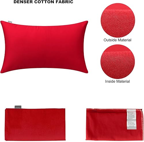 Vista 61 de Thmyo Paquete de 2 fundas de almohada cuadradas decorativas de algodón, fundas de almohada de sublimación en blanco, fundas de cojín blancas