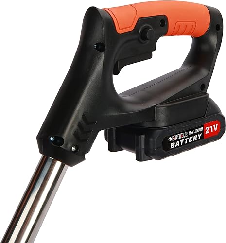 Miniatura 4 de Cortacésped eléctrico inalámbrico, recargable de 21 V, 2000 mAh, 3 en 1, mango en forma de D, verdenegro, eléctrico, para caminar detrás