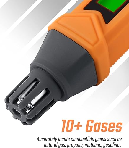 Miniatura 9 de PT205 Detector de fugas de gas con alarma audible y visual, detector de fugas de propano con valor % LEL de metano, butano y gas combustible, para