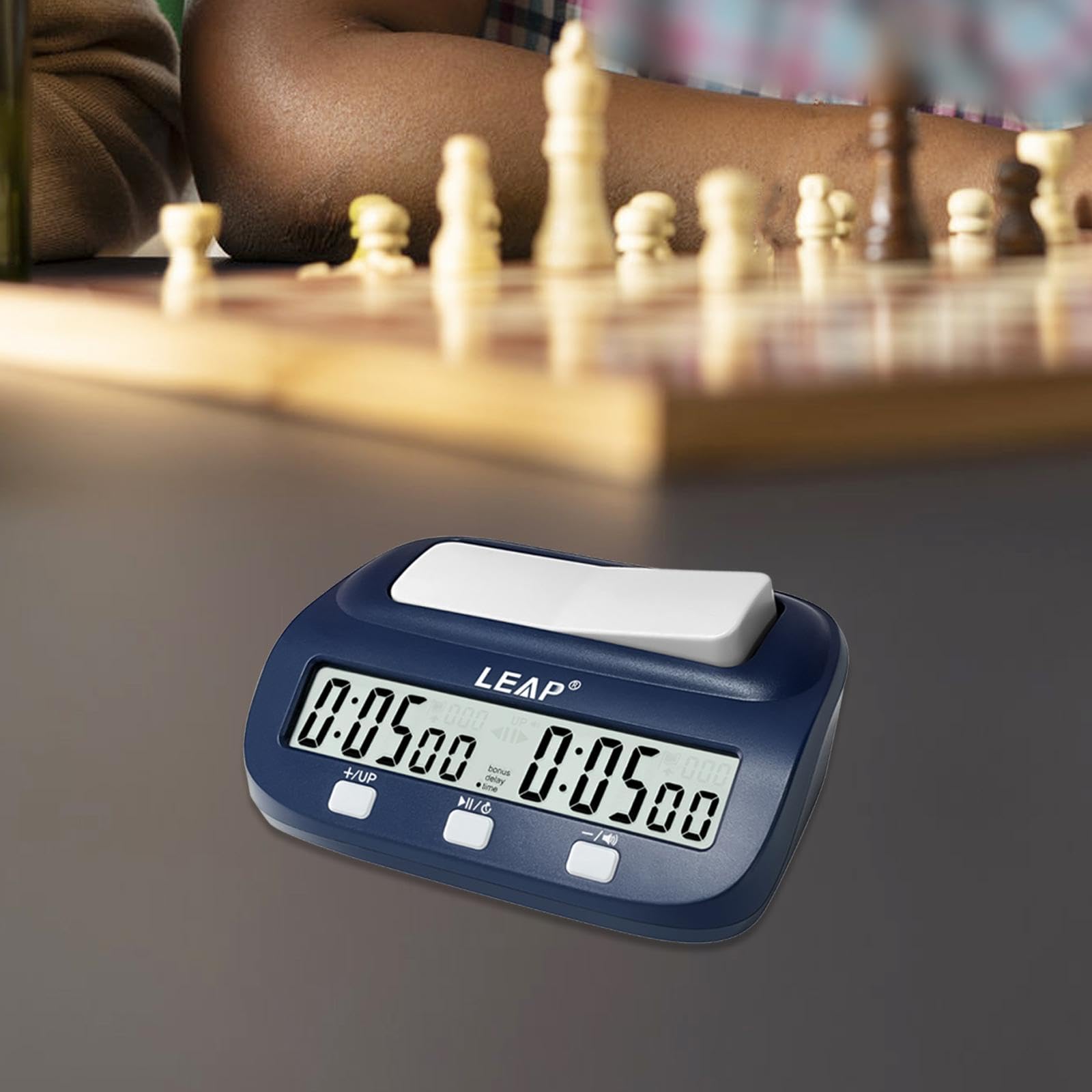 Horloge D'Échecs Électronique Minuterie Portative Jeux de Plateau Réveil Alarme Fonction Minuterie Mémoire Affichage Clair PP Adaptée Joueurs Entraîne