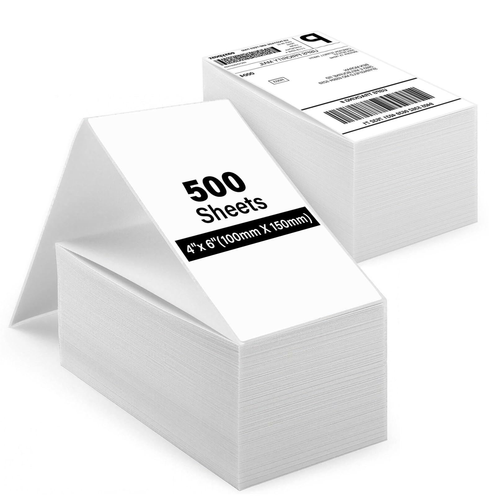Compatible avec les Imprimante Thermique Etiquette, 500 etiquette thermique 4''x 6'' (10 x 15 cm), Etiquette Imprimante Thermique, pour imprimante d'étiquettes