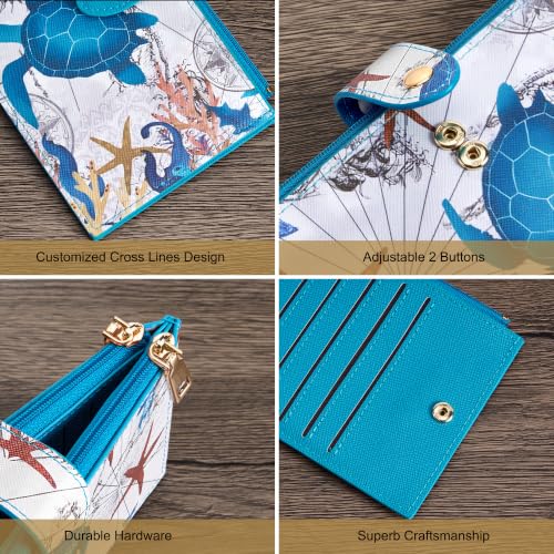 Image of Travelambo RFID Wallet Women Large Size Bifold Multi Card Wallet Case with Zipper Pocke Credit Card Holder for Women