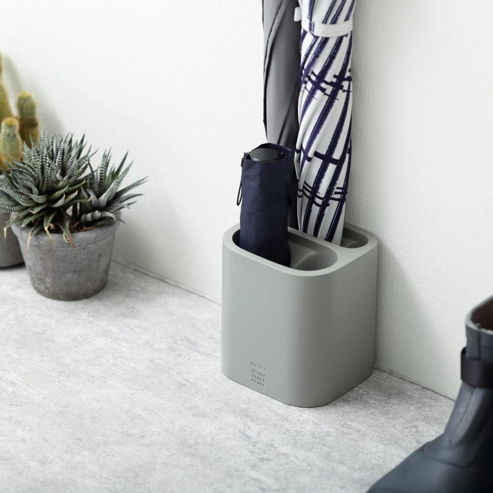 ideaco bicomini umbrella stand ash gray long folding umbrella