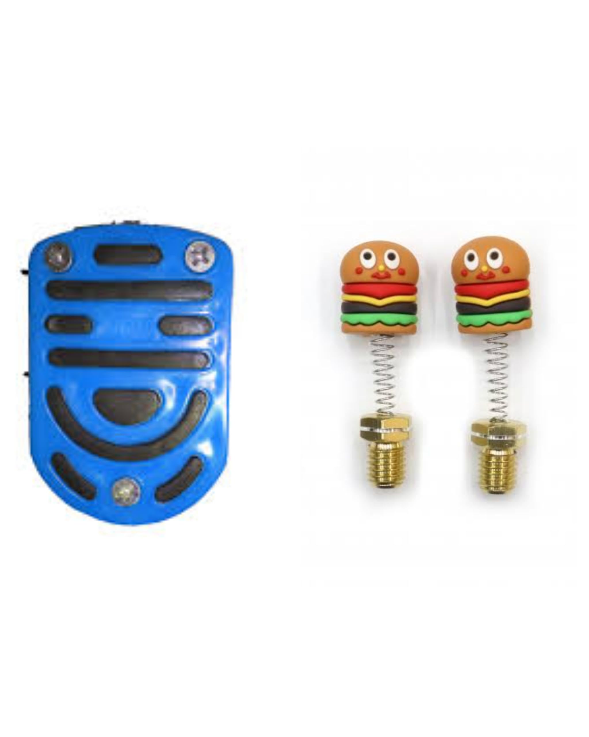 Sam Combo Of Cute Shape Bike Mirror Nut Cap Bolt Spring For Motorcycle/Scooty With Bike Brake Paddle Cover (Design and Color As per Stock)-image-14