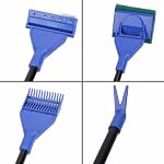 Aquarium Fish Tank Cleaning Kit - 5 in 1 Algae Scraper Set - Siphon Vacuum for Water Changing and Sand Cleaner (Cleaner Set)