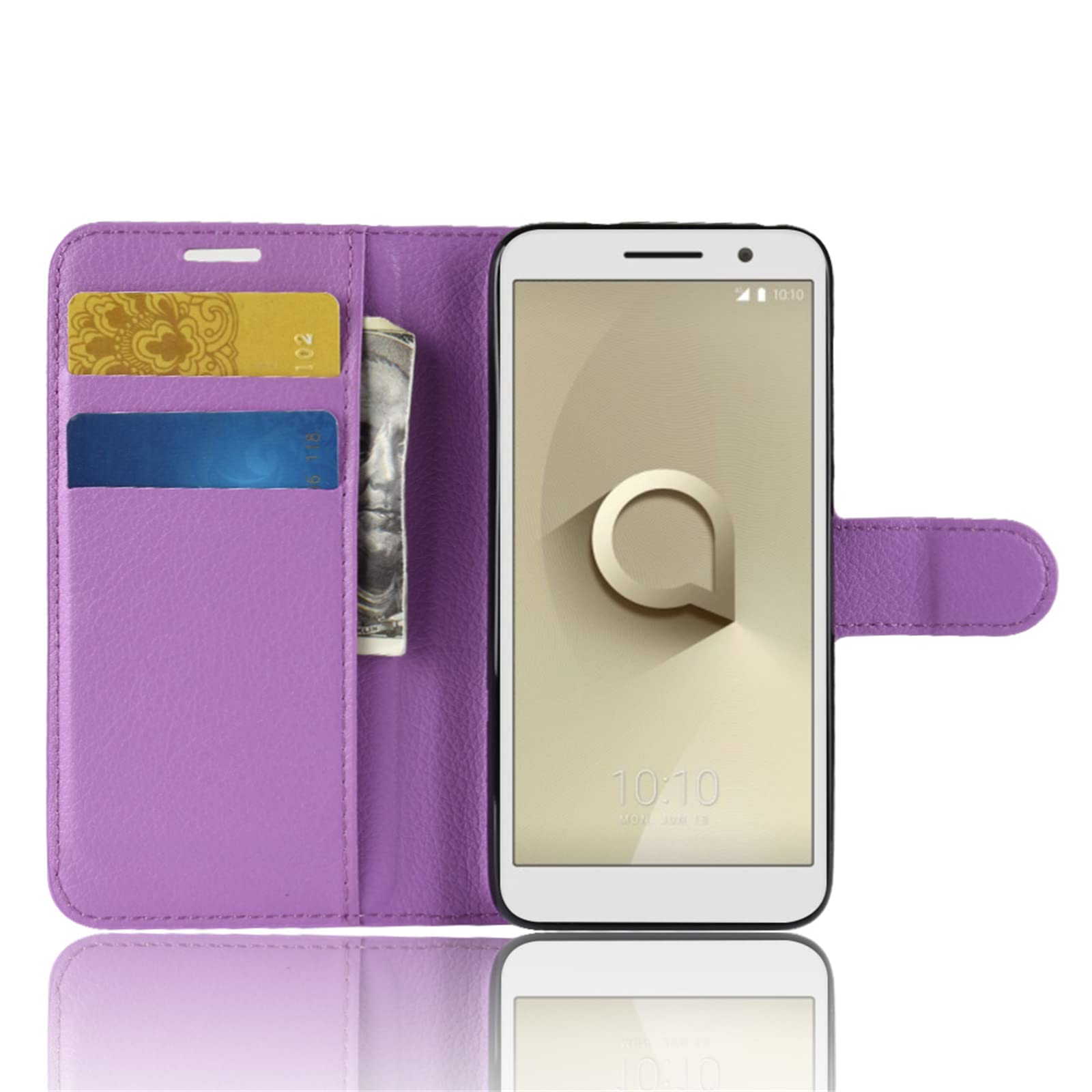 Custodia Alcatel 1 5033D Pelle PU | Cover Portafoglio Con Chiusura Magnetica | Fondina Protettiva Antiurto Unicorno