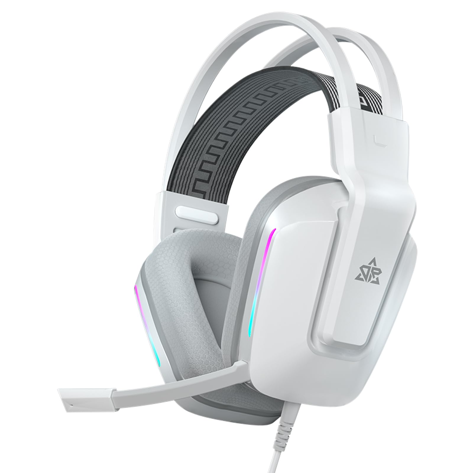 OMIRE Audifonos Gamer, Audífonos de Diadema, Diadema con Microfono, Audifonos Xbox para Nintendo Switch, Xbox Series X, PS4, PS5, PC, Mac (Blanco) - Blanco