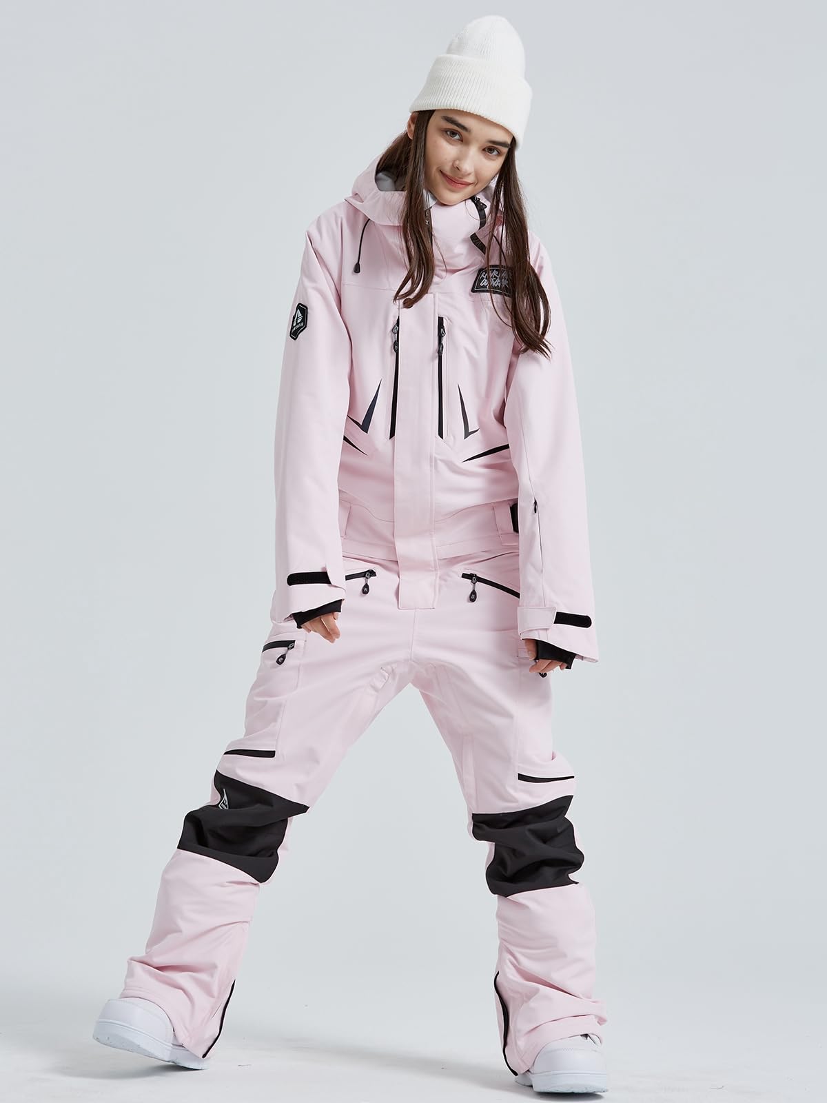 HOUZONIY Combinaison de ski une pièce pour femme - Combinaison de ski - Combinaison de ski - Combinaison de ski - Combinaison pour femme - Snowboard - Sport de plein air