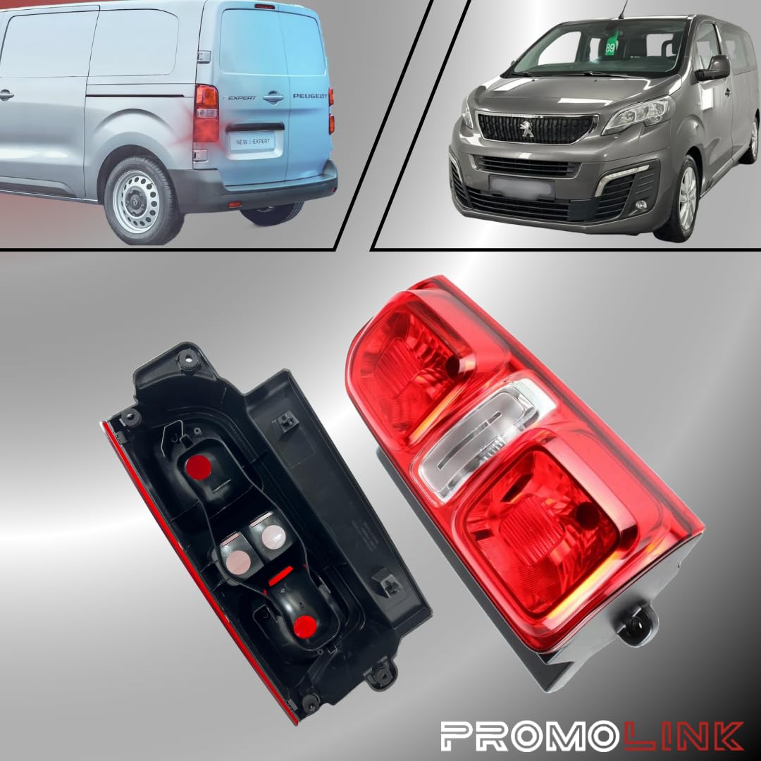 2 faros traseros traseros izquierda derecha compatible con Peugeot Expert Citroen Jumpy Toyota Proace Vivaro con certificado E 9808243080 9808243180