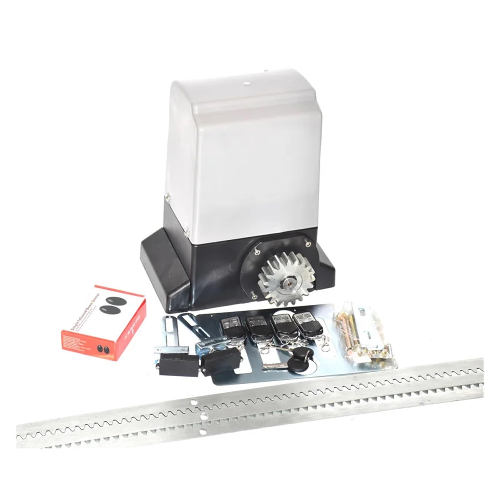 Automatyczne Samozamykacze, Z 4 m lub 5 stalowymi szynami metalowymi Wytrzymały automatyczny mechanizm otwierania bramy przesuwnej AC do o masie 1200 kg(Kit 12)