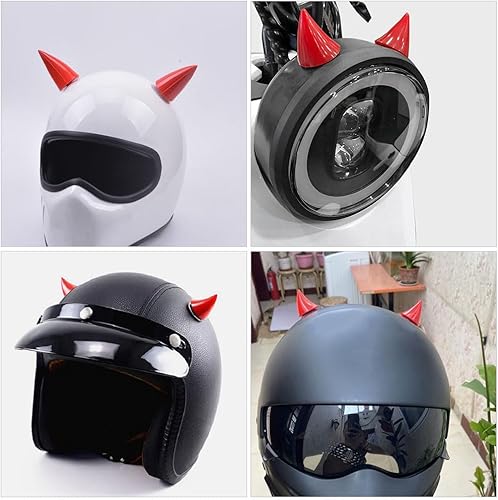 Miniatura 6 de 4 cuernos de diablo para casco, accesorios reutilizables, cuernos decorativos para ciclismo, esquí y patinaje