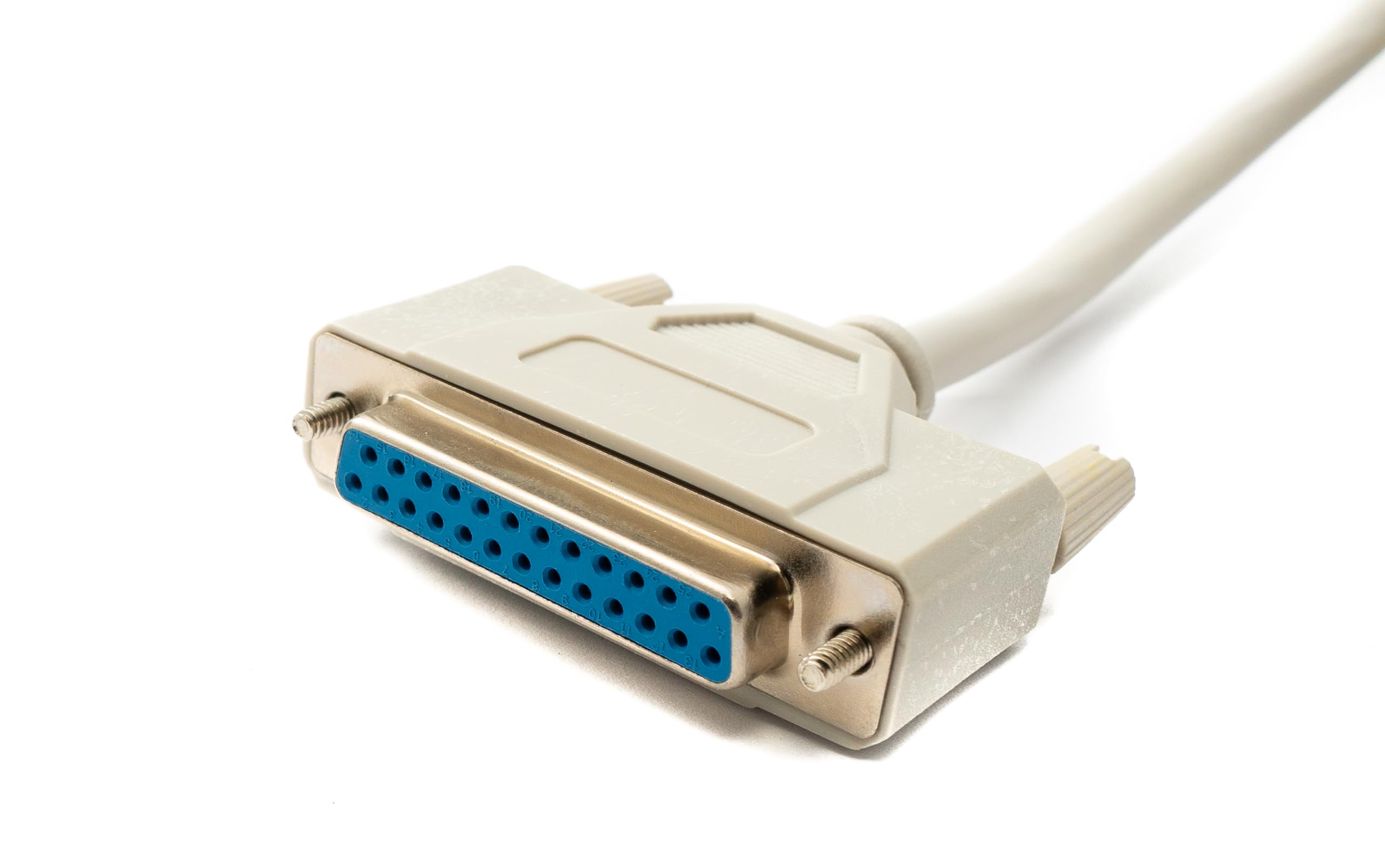 System-S D Sub Cable 10m 25pin maschio a femmina RS530 DB25 adattatore grigio