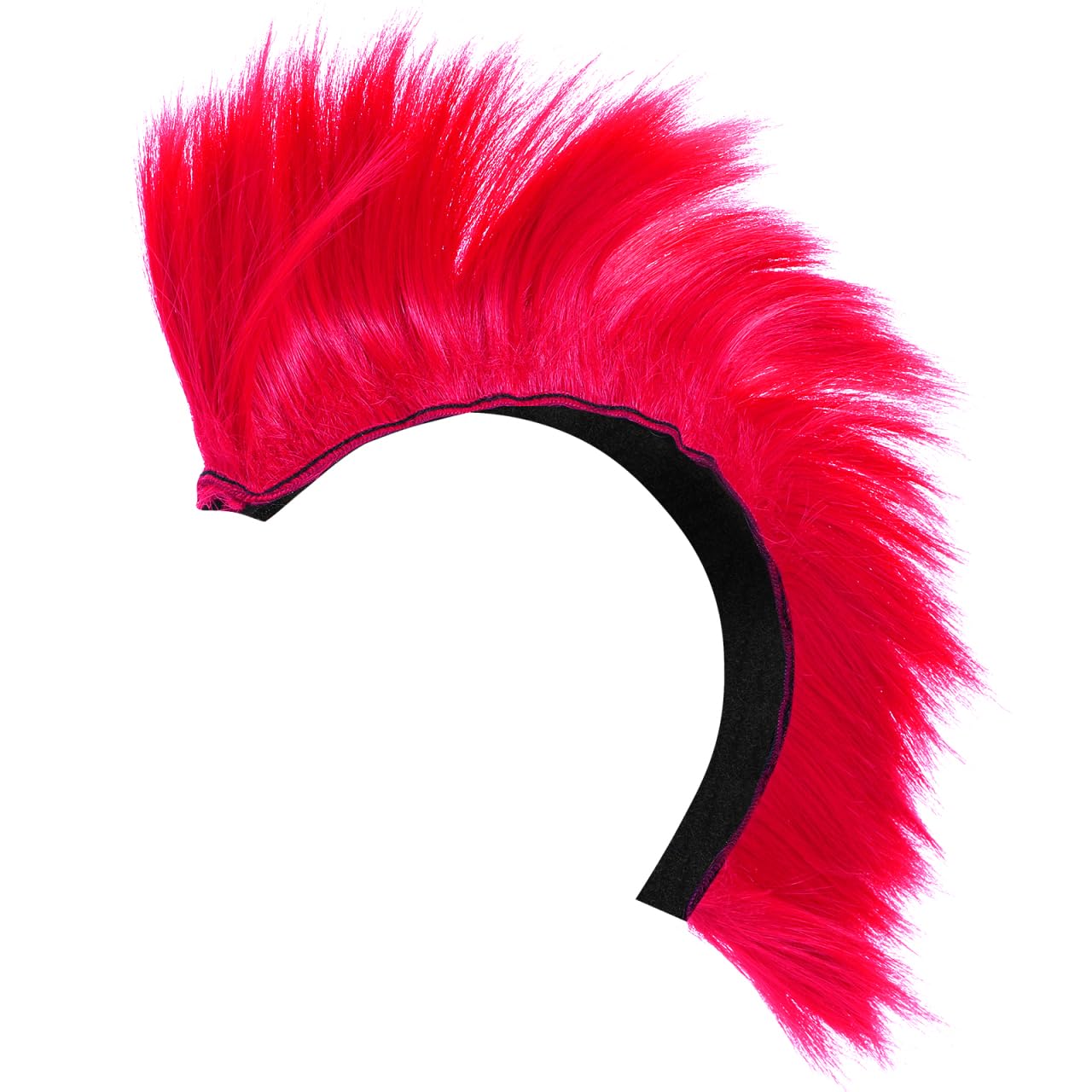 Sosoport Mohawk Wig Bike Motorcycle Motocross Off Road Bike Helmet Spike Extensions Hair Decorative Helmet Wig Pink, 31x9cm