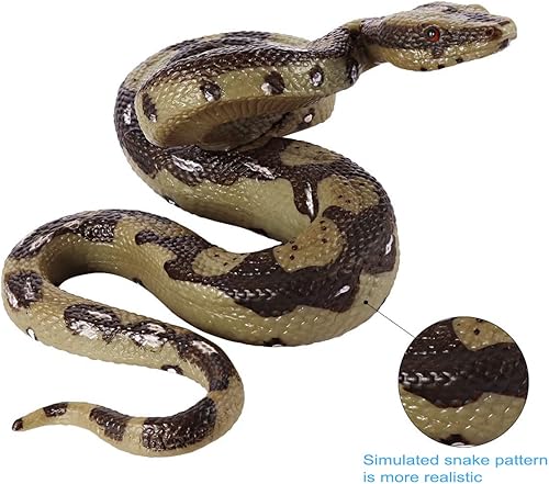 Miniatura 3 de Serpiente falsa realista y araña falsa, cosas de broma, insectos falsos que se ven reales, juguete de broma de serpiente de goma
