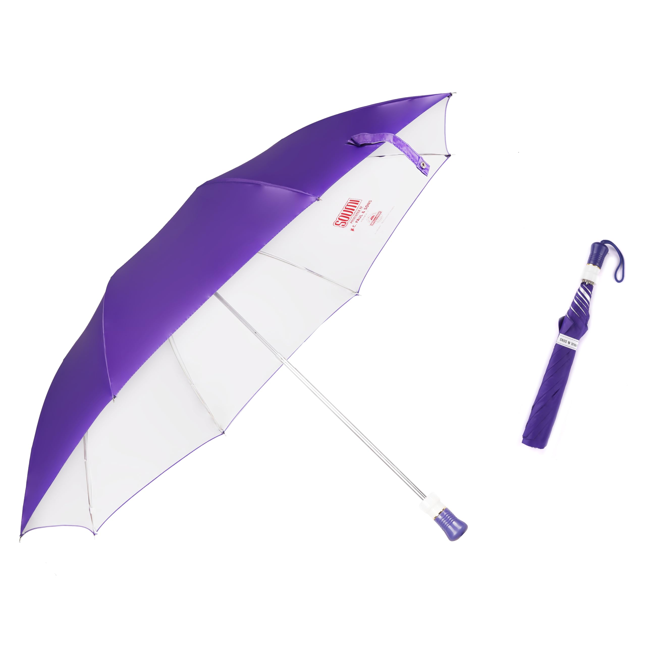 adi k.c. paul & sons Soumi 2 fold umbrella for men & women | KC Paul umbrella | 2 fold umbrella | Umbrella (Manual, Multicolor)-picture-18