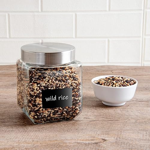 Miniatura 4 de Restaurantware Vetri - Tarro de almacenamiento de vidrio de 46 onzas, 1 tarro de cristal lavable para galletas, sellado hermético, apto para calor