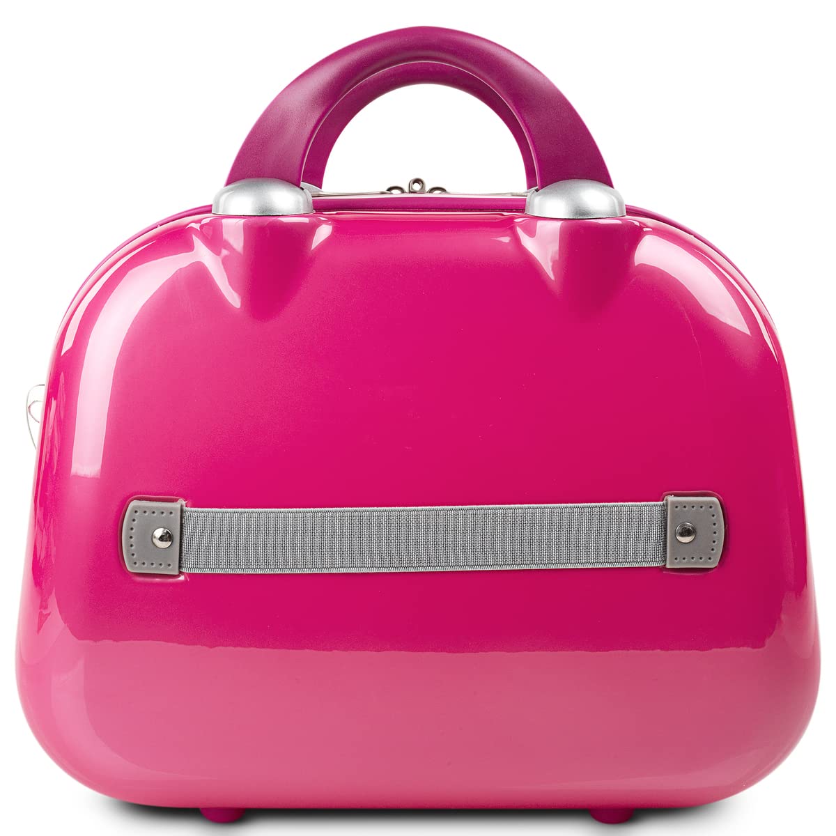 ITACA - Neceser Viaje Mujer rígido, de Material Ligero y Resistente. Estuche Maquillaje Juvenil., Fucsia