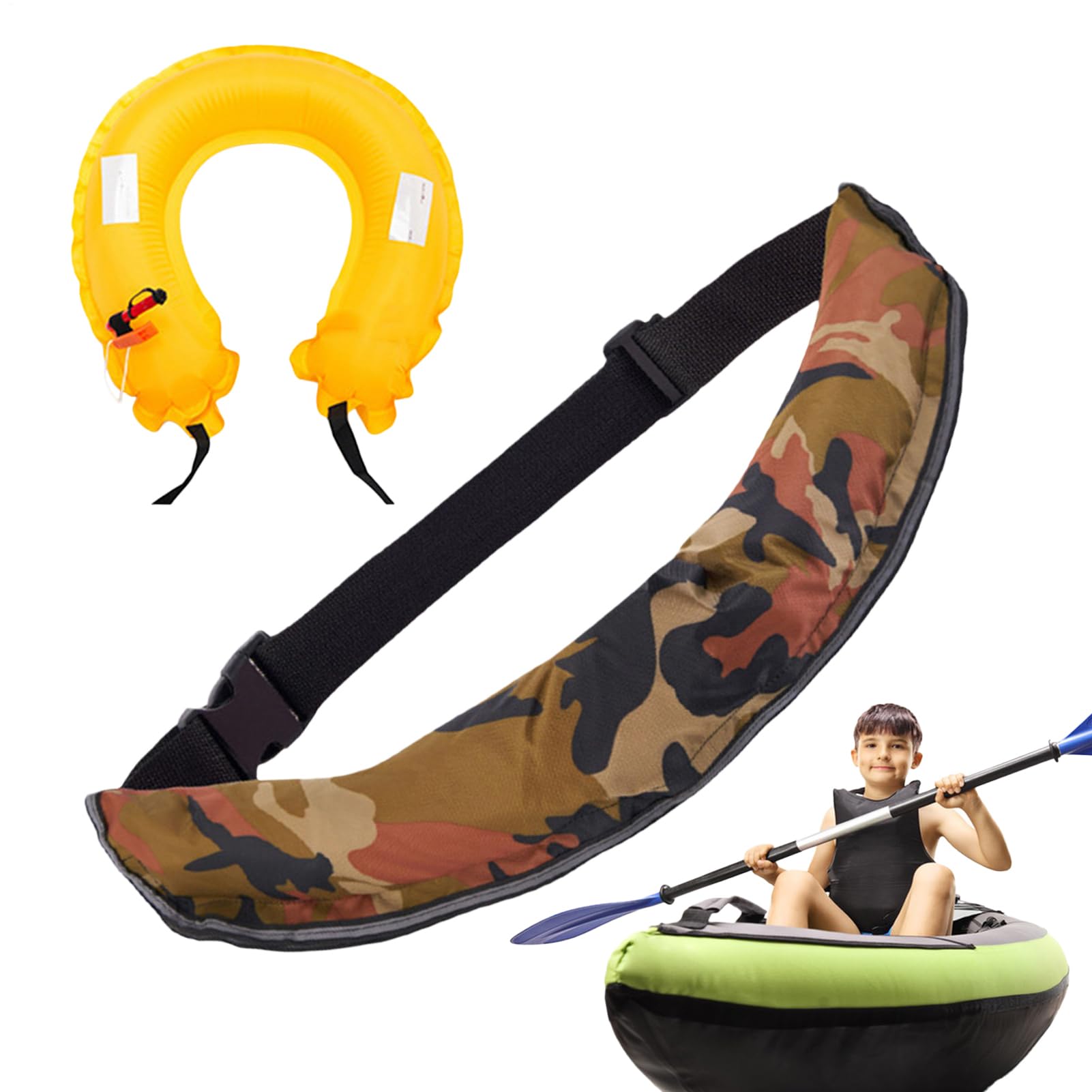 Cintura Salvagente Da Vita Regolabile Riflettente Con Fischietto Strumento | Borsello Da Cintura In Dotazione per Kayak, Pesca, , Sport all'aria aperta, Donne e Uomini