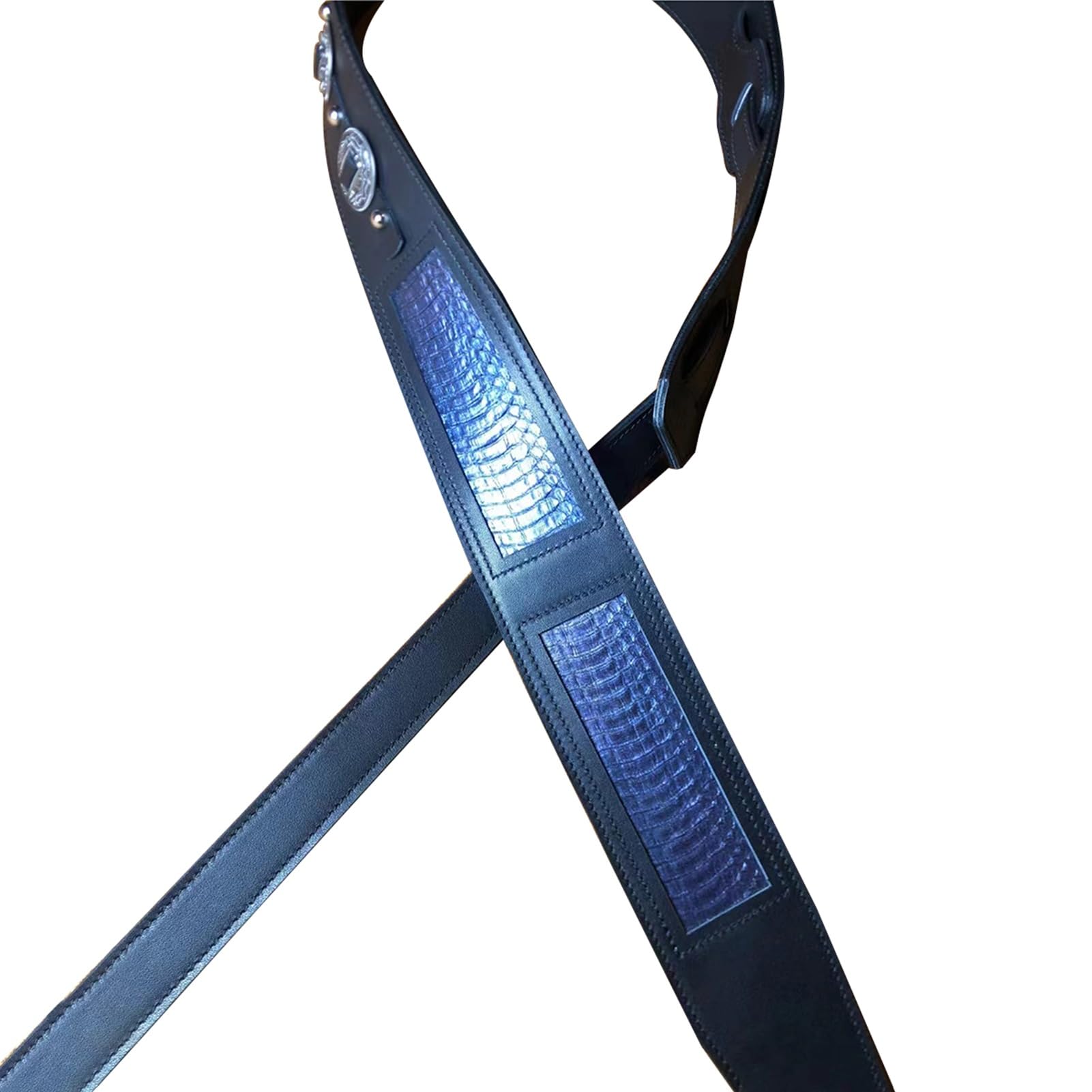 Guitar Strap Regulowana długość w kształcie skóry węża, skórzany pasek do gitary elektrycznej, gitary akustycznej i basu