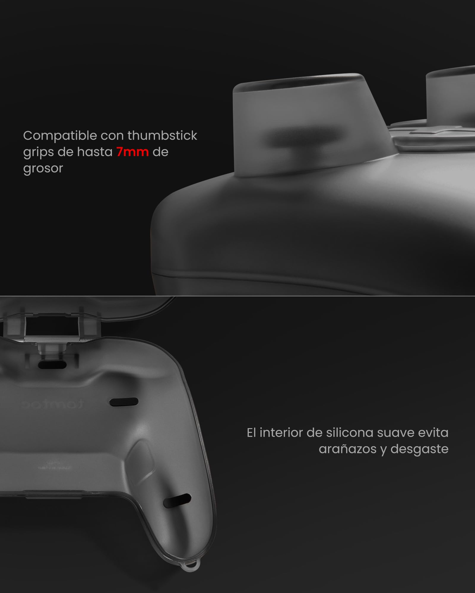 tomtoc Étui pour Manette Nintendo Switch 2 Pro Controller, Housse de Protection Rigide Mate, Coque Rigide pour Joystick, étui de Rangement Portable, Antichoc, Anti-Rayures, résistant à l’Eau