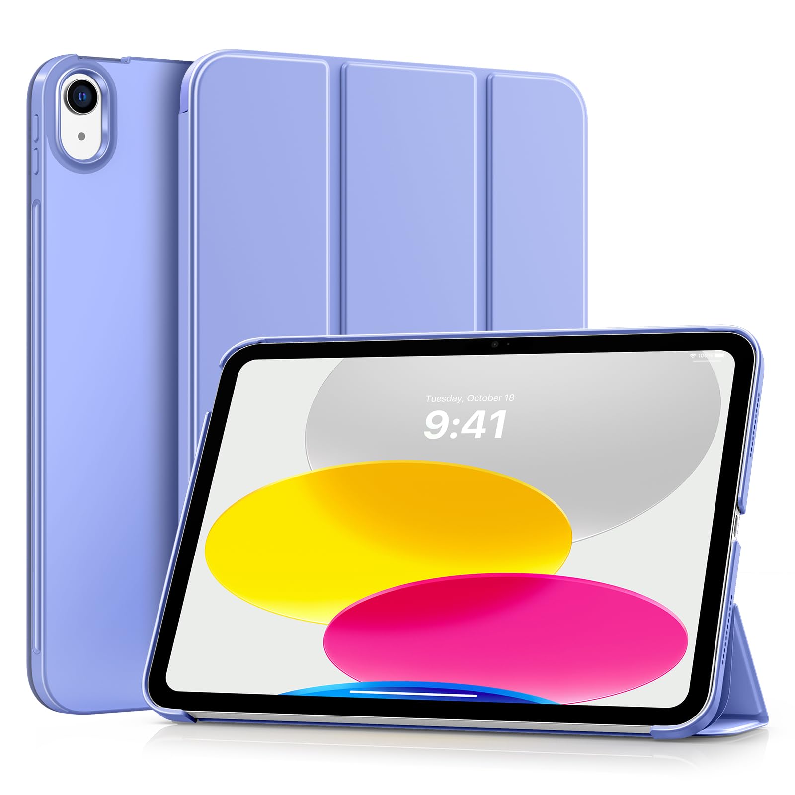 TiMOVO Schlank Hülle für iPad A16 11 Zoll/10. Gen 10,9", Lavendel Violett