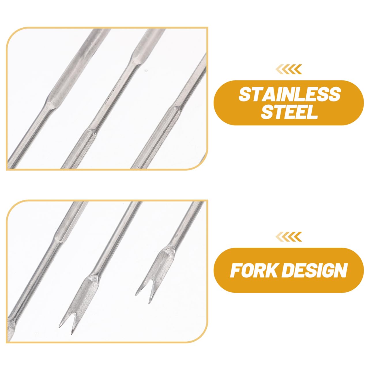 12PCS Acciaio Inox Crostacei Granchio Forks Nut Picks Strumenti di frutti di mare