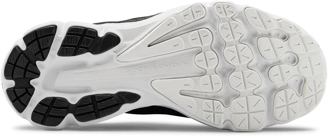 Under Armour Women's Charged Gemini 2020 Running, Black/White 002, 7.5 US