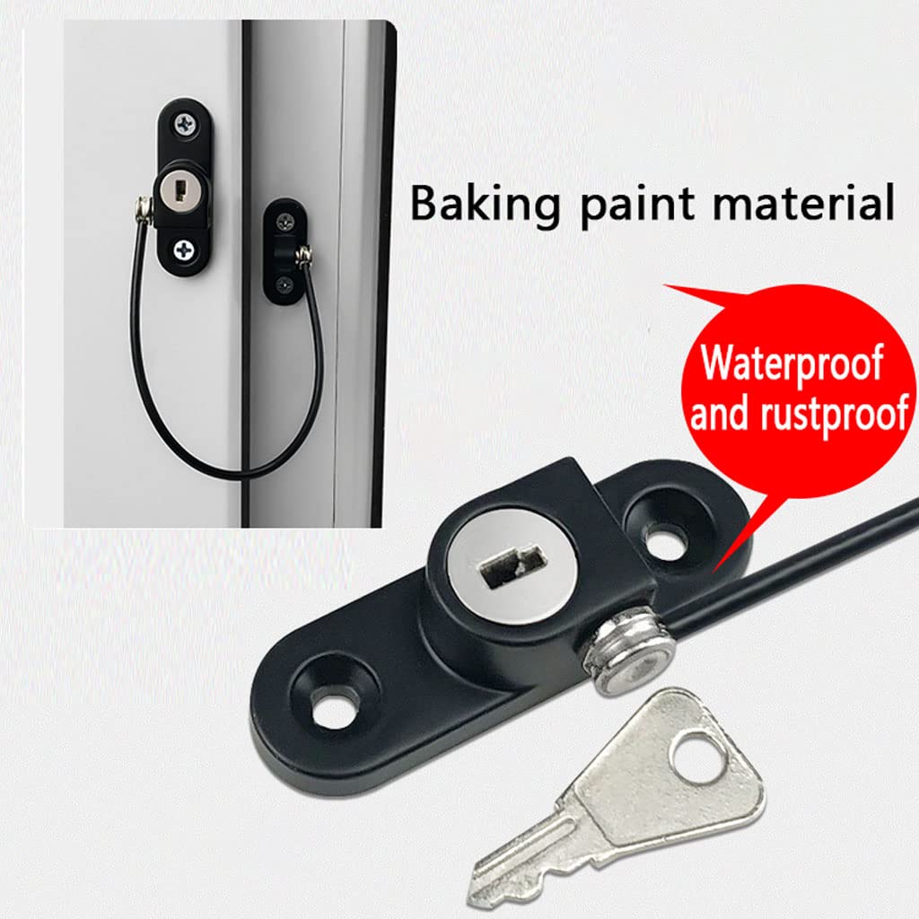 Cerraduras de restricción de Ventana, cerraduras de Seguridad para niños de restricción de Ventana, para Aluminio, Madera, Marcos de Ventana de Metal, Cerradura de Ventana de segur