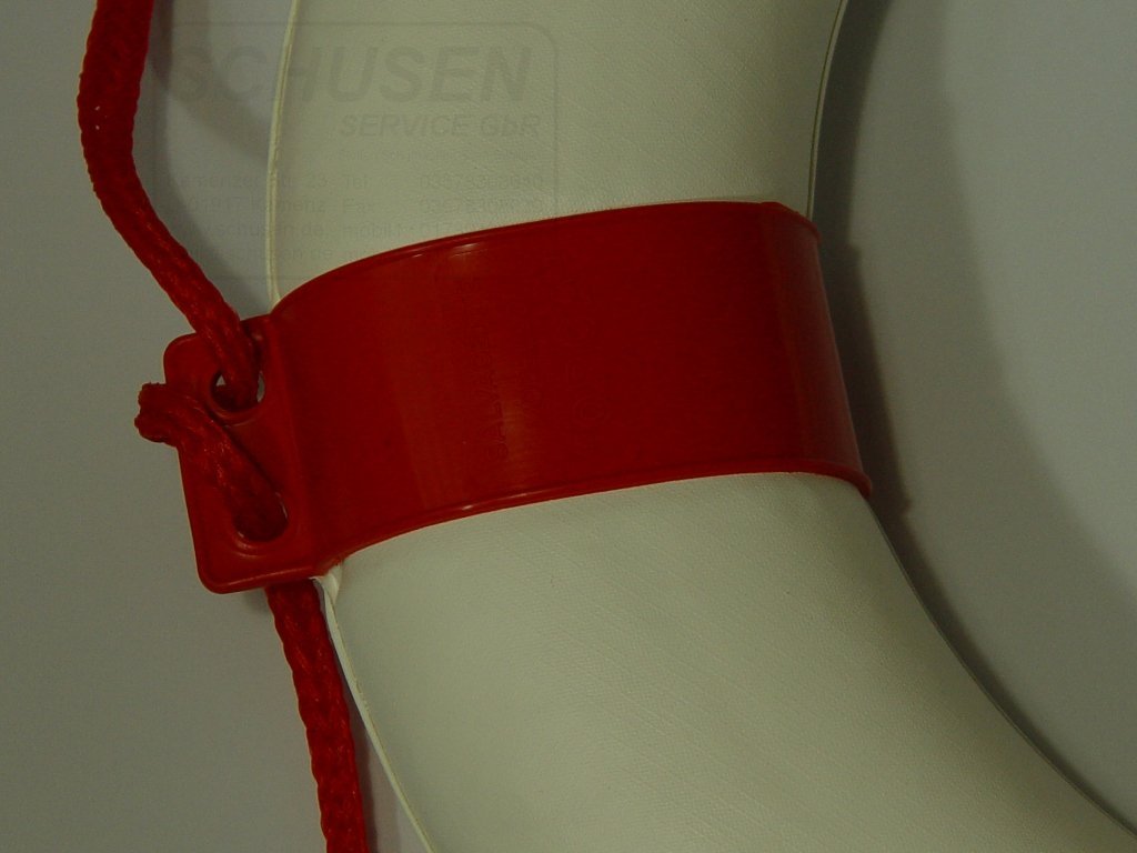 Rettungsring/Rettungsreifen 57 * 34 cm un weiß/rot