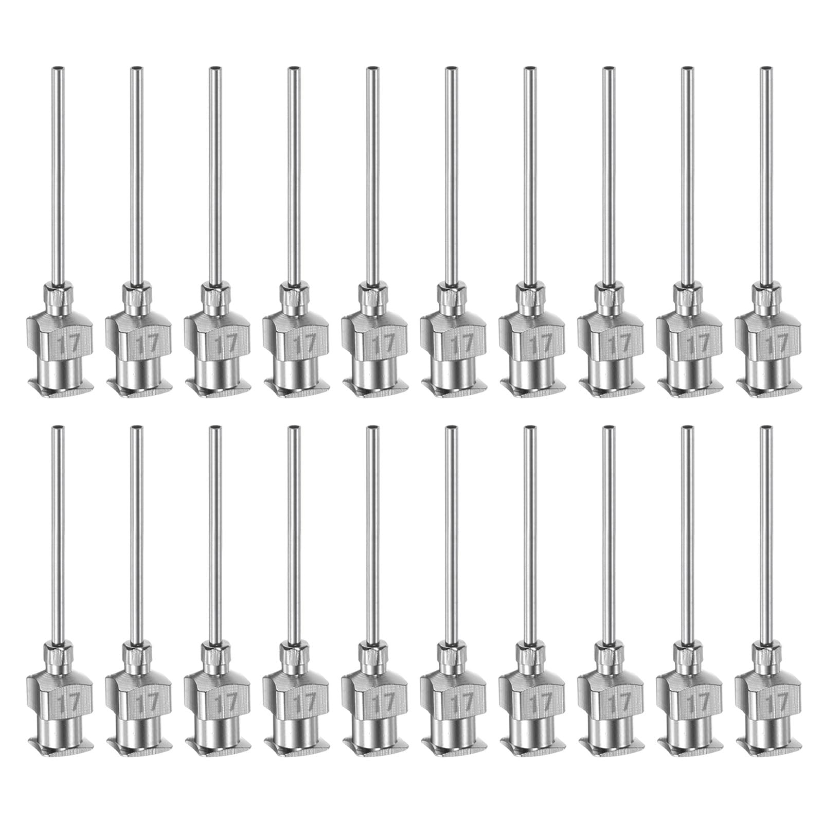 HARFINGTON 20pcs 18Gauge Stainless Steel Dispensing Needles, 1" All Metal Glue Needle Tube Blunt Tips Luer Lock for Thick Liquids, Ink, Glue, Lab Use — Amazon image 8