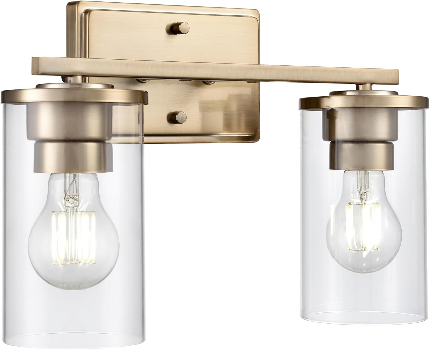 ML Lighting 2702-MG Verlana 14" Wide 2-Light Vanity - Modern Gold
