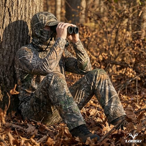 LOOGU Men’s Hunting Camo Shirt Lightweight, Camouflage Shirts for Men Long Sleeve Shirt for Fishing Hiking Camping - Thumbnail 3